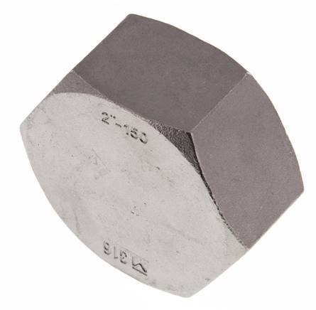 Rp 2'' Stainless steel End cap 16 Bar