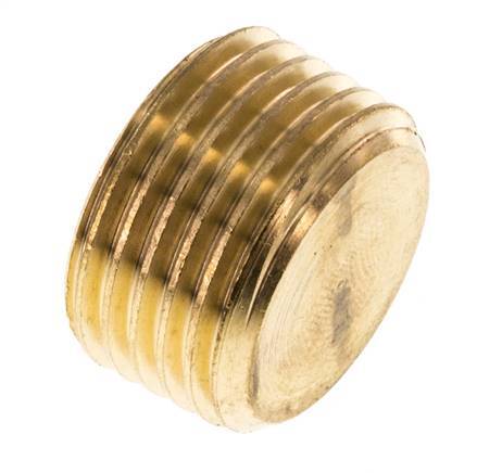 1/2'' Brass Closing plug with Inner Hex without collar 16 Bar [5 Pieces]