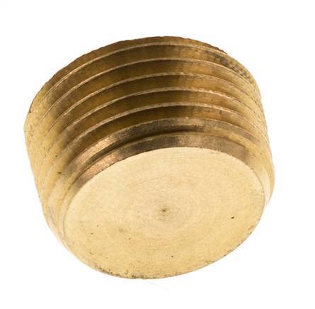 3/8'' Brass Closing plug with Inner Hex without collar 16 Bar [5 Pieces]