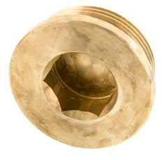 G 1 1/2'' Brass Closing plug with Inner Hex 16 Bar