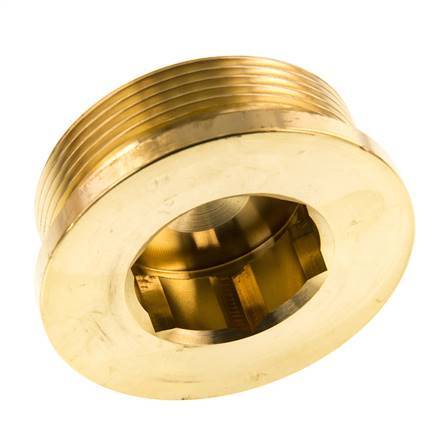 G 2'' Brass Closing plug with Inner Hex 16 Bar