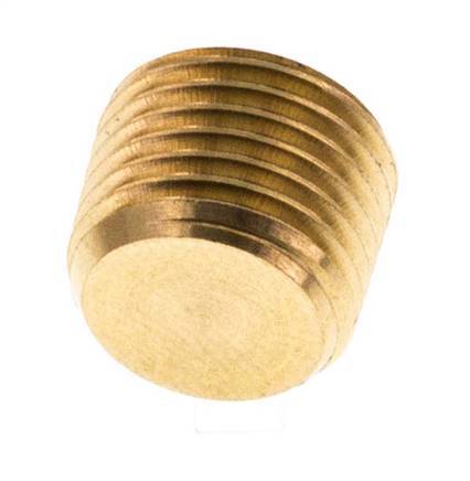 M10x1 Brass Closing plug with Inner Hex without collar (conical) 16 Bar [10 Pieces]