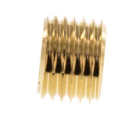 M14x1.5 Brass Closing plug with Inner Hex without collar 16 Bar [5 Pieces]
