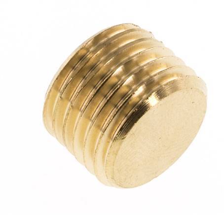 M14x1.5 Brass Closing plug with Inner Hex without collar 16 Bar [5 Pieces]