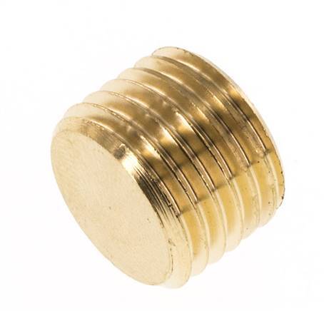 M14x1.5 Brass Closing plug with Inner Hex without collar 16 Bar [5 Pieces]