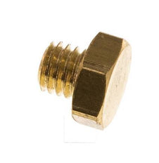 M5 Brass Closing plug with Outer Hex 16 Bar [10 Pieces]