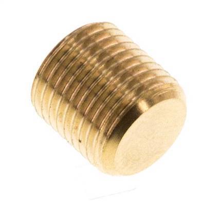 M8x0.75 Brass Closing plug with Inner Hex without collar 16 Bar [5 Pieces]