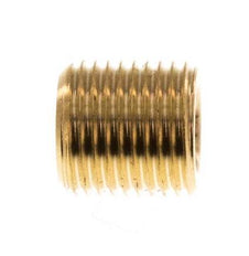 M8x0.75 Brass Closing plug with Inner Hex without collar 16 Bar [5 Pieces]
