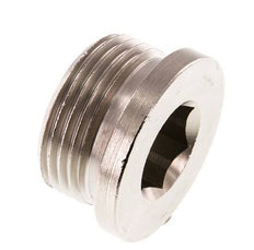 G 1'' Nickel plated Brass Closing plug with Inner Hex 16 Bar