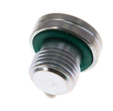 G 1/8'' Male Zinc plated Steel Closing plug with Inner Hex and FKM Seal 400 Bar [5 Pieces]