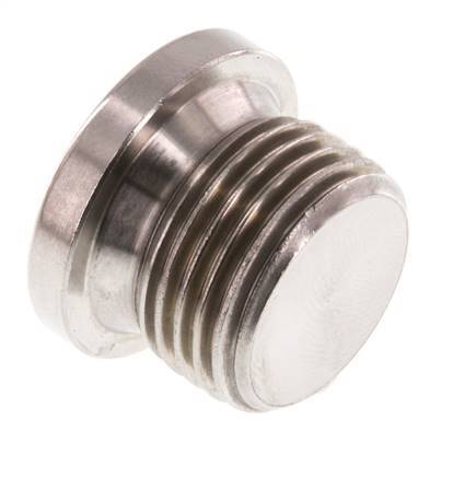 G 1/2'' Stainless steel Closing plug with Inner Hex 40 Bar