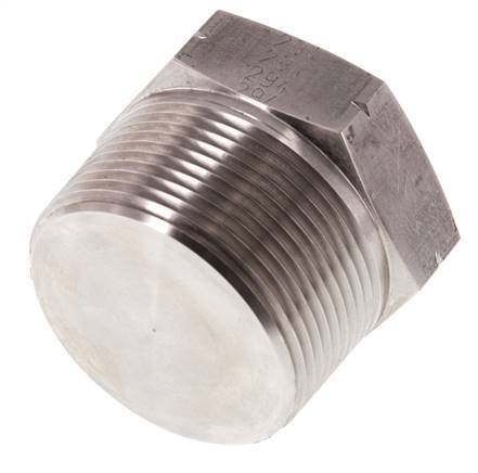 1 1/2'' NPT Male Stainless steel Closing plug with Outer Hex 70 Bar