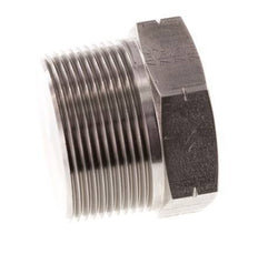 1 1/2'' NPT Male Stainless steel Closing plug with Outer Hex 70 Bar