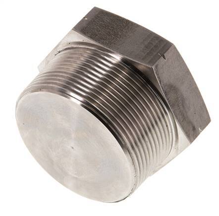 2'' NPT Male Stainless steel Closing plug with Outer Hex 70 Bar
