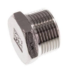 1'' NPT Male Stainless steel Closing plug with Outer Hex 16 Bar