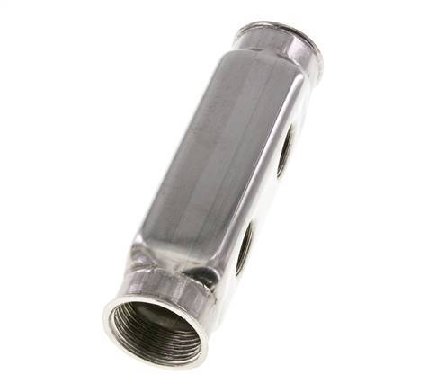 2xG 1'' x 2xG 1/2'' Stainless steel Distributor Block One-sided 10 Bar