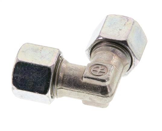 10S Zinc plated Steel 90 deg Elbow Cutting ring 630 Bar DIN 2353