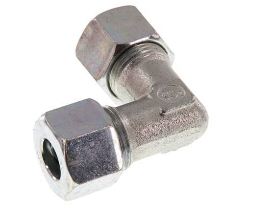 12S Zinc plated Steel 90 deg Elbow Cutting ring 630 Bar DIN 2353