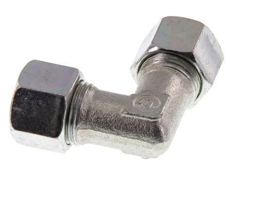 12S Zinc plated Steel 90 deg Elbow Cutting ring 630 Bar DIN 2353