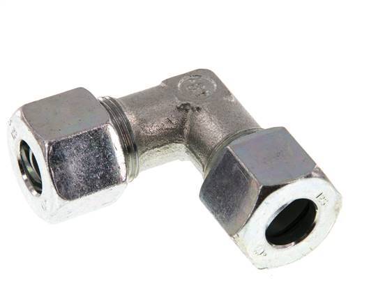 12S Zinc plated Steel 90 deg Elbow Cutting ring 630 Bar DIN 2353