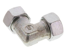 22L Zinc plated Steel 90 deg Elbow Cutting ring 160 Bar DIN 2353
