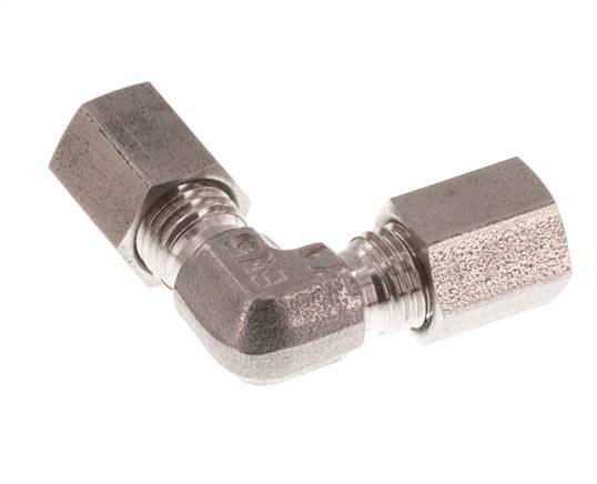 4LL Stainless steel 90 deg Elbow Cutting ring 100 Bar DIN 2353