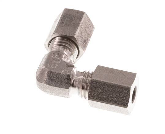 4LL Stainless steel 90 deg Elbow Cutting ring 100 Bar DIN 2353