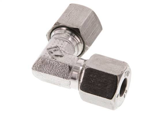8S Stainless steel 90 deg Elbow Cutting ring 630 Bar DIN 2353