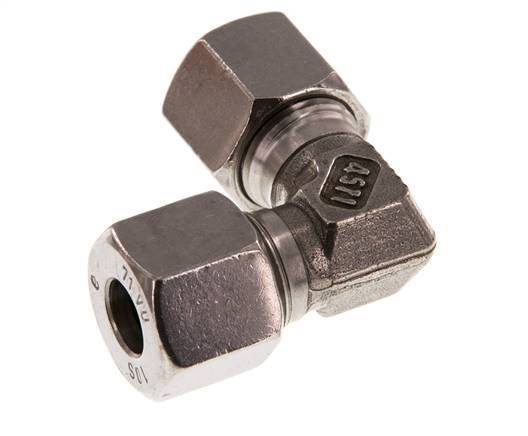 10S Stainless steel 90 deg Elbow Cutting ring 630 Bar DIN 2353