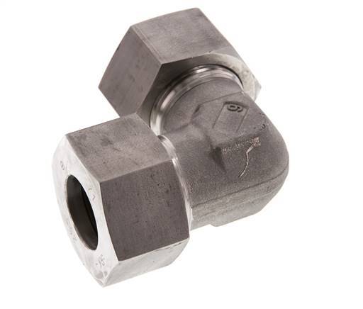 25S Stainless steel 90 deg Elbow Cutting ring 400 Bar DIN 2353