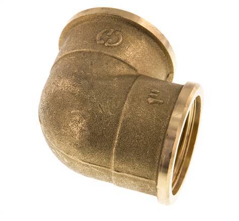 G 1'' Brass 90 deg Elbow Fitting 16 Bar