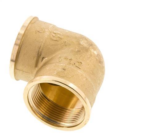 G 1 1/2'' Brass 90 deg Elbow Fitting 16 Bar