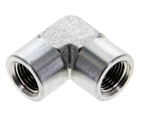1/8'' NPT Zinc plated Steel 90 deg Elbow Fitting 345 Bar - Hydraulic