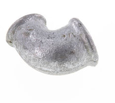 Rp 1/2'' x Rp 3/8'' Zinc plated Cast iron 90 deg Elbow Fitting 25 Bar [5 Pieces]