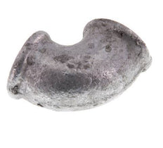Rp 3/8'' Zinc plated Cast iron 90 deg Elbow Fitting 25 Bar [5 Pieces]