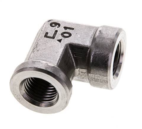 1/4'' NPT Stainless steel 90 deg Elbow Fitting 275 Bar - Hydraulic