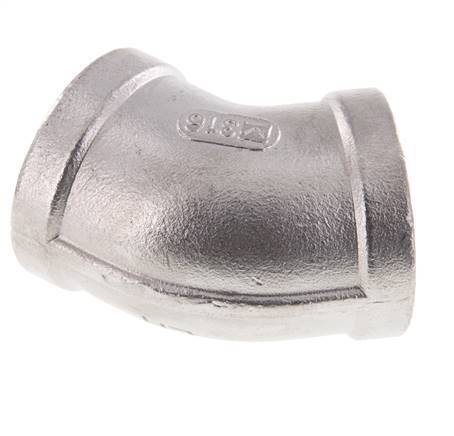 Rp 1'' Stainless steel 45 deg Elbow Fitting 16 Bar