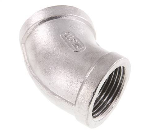 Rp 1'' Stainless steel 45 deg Elbow Fitting 16 Bar