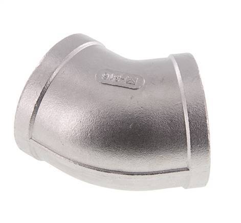 Rp 2'' Stainless steel 45 deg Elbow Fitting 16 Bar
