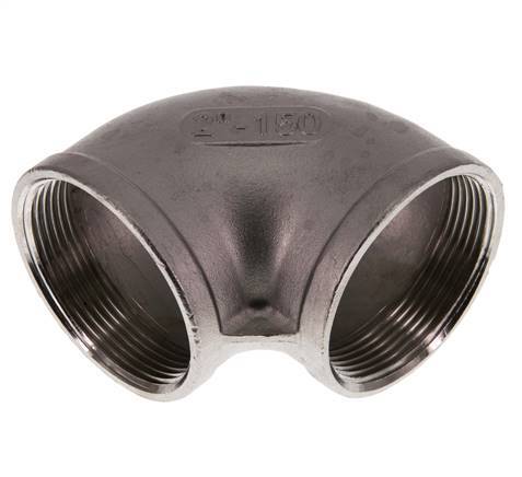Rp 2'' Stainless steel 90 deg Elbow Fitting 10 Bar