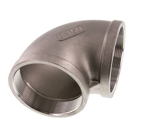 Rp 3'' Stainless steel 90 deg Elbow Fitting 16 Bar