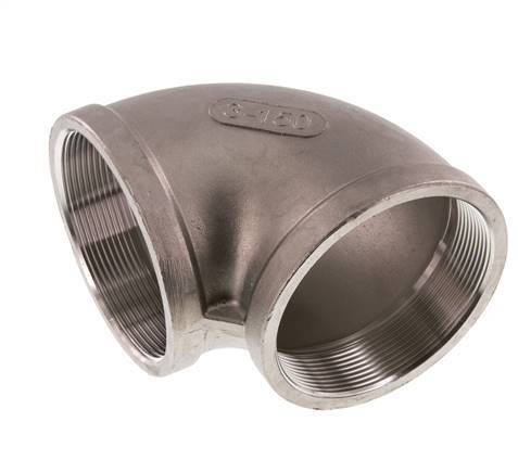 Rp 3'' Stainless steel 90 deg Elbow Fitting 16 Bar