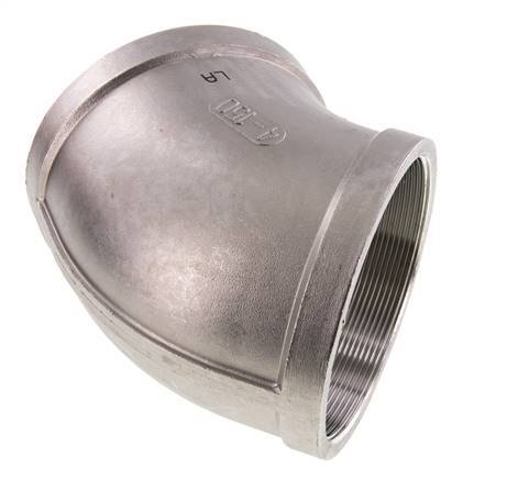 Rp 4'' Stainless steel 45 deg Elbow Fitting 16 Bar