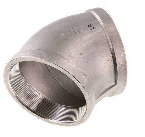 Rp 4'' Stainless steel 45 deg Elbow Fitting 16 Bar