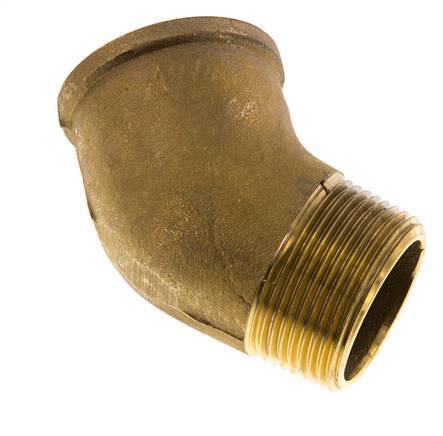 Rp 1 1/4'' x R 1 1/4'' F/M Brass 45 deg Elbow Fitting 16 Bar