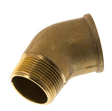 Rp 1 1/4'' x R 1 1/4'' F/M Brass 45 deg Elbow Fitting 16 Bar