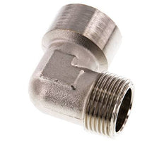 G 1'' x R 1'' F/M Nickel plated Brass 90 deg Elbow Fitting 16 Bar