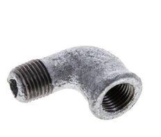 Rp 1/4'' x R 1/4'' F/M Zinc plated Cast iron 90 deg Elbow Fitting 25 Bar [5 Pieces]