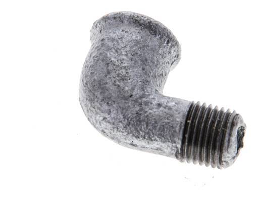 Rp 1/4'' x R 1/4'' F/M Zinc plated Cast iron 90 deg Elbow Fitting 25 Bar [5 Pieces]