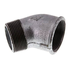 Rp 1 1/2'' x R 1 1/2'' F/M Zinc plated Cast iron 45 deg Elbow Fitting 25 Bar